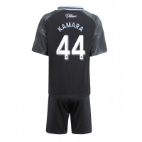 Aston Villa Boubacar Kamara #44 Vonkajší Detský futbalový dres 2025-26 Krátky Rukáv (+ trenírky)
